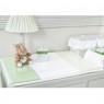 Kit Enxoval de Berço Savanah Verde 10 Peças com Mosquiteiro