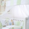 Kit Enxoval de Berço Savanah Verde 10 Peças com Mosquiteiro