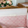 Kit Enxoval de Berço Jardim Secreto Rosa 5 Peças