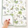 Kit Essencial 7 Peças para Bebê Jardim Safari Branco