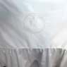 Kit Saída Maternidade 5 Peças Percal 400 Fios Personalizado Brasão Off White Maria Joaquina