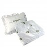 Kit Maternidade 3 Peças Percal 200 Fios Acetinado Personalizado Elisa Branco / Verde