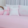 Kit Cama Babá 9 Peças com Saia Versailles Rosa