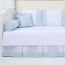 Kit Cama Babá 9 Peças com Saia Glamour Azul