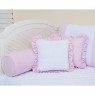 Kit Cama Babá 9 Peças com Saia Glamour Rosa