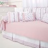 Kit Cama Babá 9 Peças com Saia Petit Rosé