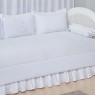 Kit Cama Babá 7 peças com Saia Lollipop Bambino Branco