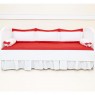 Kit Cama Babá 7 Peças Lollipop com Saia Milk Poá Vermelho