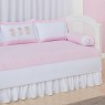 Kit Cama Babá 7 peças com Saia Lollipop Ursinhas Rosa