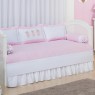 Kit Cama Babá 7 peças com Saia Lollipop Ursinhas Rosa