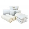 Kit Cama Babá 6 Peças Duvet Woodland - Branco / Cinza / Bege