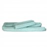 Kit Montessoriano Rolinho Solteiro 4 Peças Vichy Verde Mint (Colchão 1,88 x 0,88)