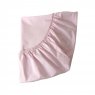 Lençol para Mini Berço 1 Peça c/ Elástico Percal Rosa