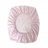 Lençol para Mini Berço 1 Peça c/ Elástico Percal Rosa