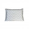 Lençol para Mini Cama 2 Peças Estampado Chevron Cinza  - Lençol c/ Elástico e Fronha