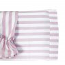 Lençol para Mini Cama 2 Peças Estampado Liz Listrado Rosa - Lençol c/ Elástico e Fronha