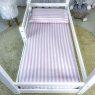 Lençol para Mini Cama 2 Peças Estampado Liz Listrado Rosa - Lençol c/ Elástico e Fronha