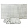 Lençol para Mini Cama 2 Peças Estampado Windsor Bege  - Lençol c/ Elástico e Fronha