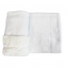 Manta Cobertor para Bebê Soft Fleece Sherpa Branco