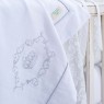 Manta para Bebê Piquê Damask Branco
