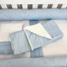 Manta para Bebê com Sherpa Linho Azul