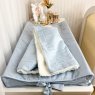 Manta para Bebê com Sherpa Linho Azul