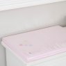 Trocador de Cômoda para Bebê Espuma 04 Bordado Chuva de Amor Rosa / Lilás