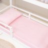 Lençol para Mini Cama 2 Peças Estampado Windsor Rosa - Lençol c/ Elástico e Fronha