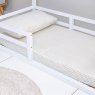 Lençol para Mini Cama 2 Peças Estampado Windsor Bege  - Lençol c/ Elástico e Fronha