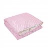 Edredom de Mini Cama Dupla Face e Duvet Estampa Windsor Rosa