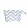 Necessaire Chevron Cinza