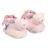 Pantufa para Bebê Estampa Jardim Secreto Arabesco Rosa