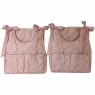 Porta Fraldas para Bebê 2 Peças Linho Rosê