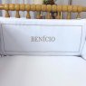 Protetor de Berço Antissufocante 4 Peças Piquet Personalizado Branco / Bege