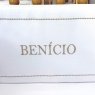 Protetor de Berço Antissufocante 4 Peças Piquet Personalizado Branco / Bege