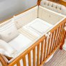 Protetor de Berço Antissufocante 4 Peças Benício Personalizado Linho Bege