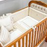 Protetor de Berço Antissufocante 4 Peças Benício Personalizado Linho Bege