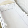 Protetor de Berço Antissufocante 4 Peças Percal Acetinado Benício Personalizado Branco / Cinza