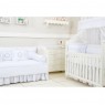 Kit Cama Babá 9 Peças com Saia Personalizado Marseille Branco / Bege 