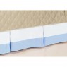 Saia para Berço Barrado 3 Lados Patch Azul