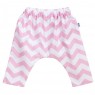 Calça Saruel para Bebê e Kids GG - Soho Chevron Rosa