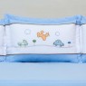 Kit Cama Babá 7 peças Transporte Azul