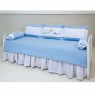 Kit Cama Babá 7 peças Transporte Azul