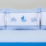 Kit Cama Babá 7 peças Lollipop com Saia Urbano Azul