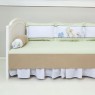 Kit Cama Babá 7 peças Zoo Bege