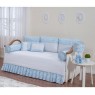 Kit Cama Babá 9 Peças com Saia London Azul