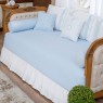 Kit Cama Babá 9 Peças com Saia Deville Azul