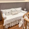 Kit Cama Babá 9 Peças Com Saia 400 Fios Pomar da Maria Joaquina