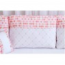 Kit Cama Babá 9 Peças com Saia London Rosa