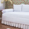 Kit Cama Babá 7 peças com Saia Lollipop II Mousse Branco